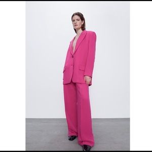 Zara Pink Oversized Suit